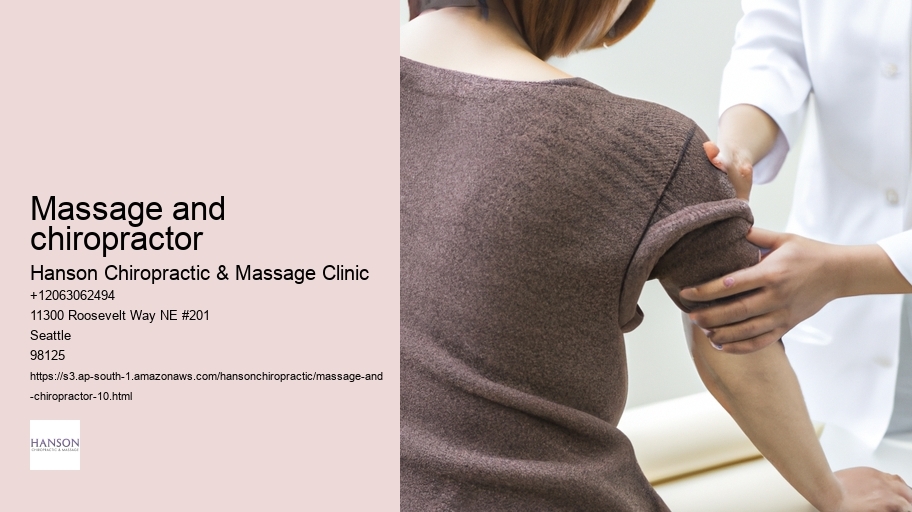 massage and chiropractor