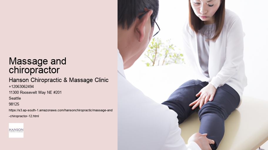 massage and chiropractor