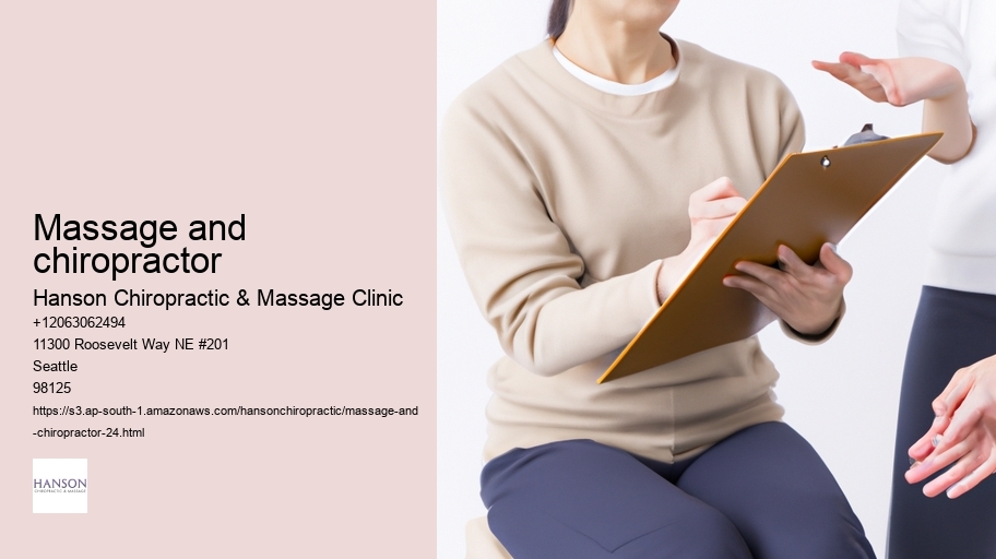 massage and chiropractor