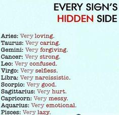 Hidden Sides Of The Signs Happyshappy
