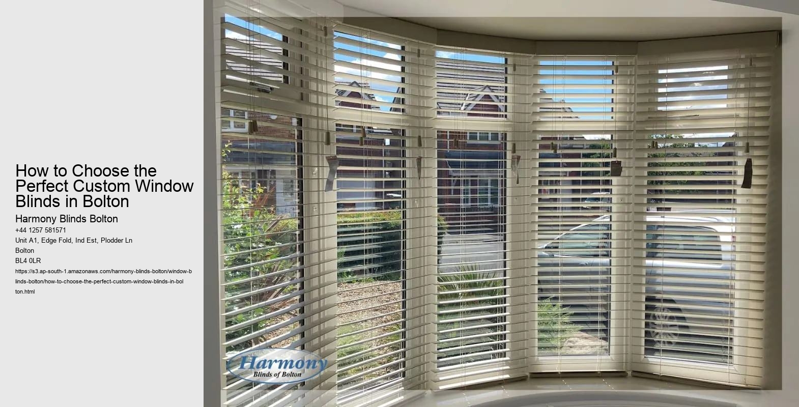 How to Choose the Perfect Custom Window Blinds in Bolton