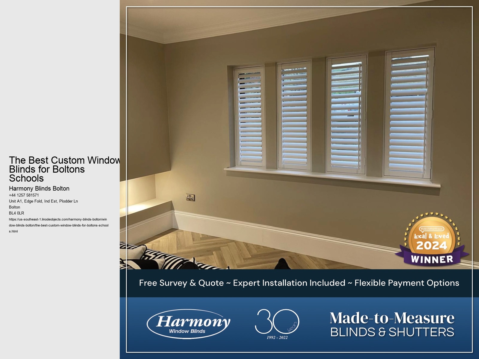The Best Custom Window Blinds for Boltons Schools