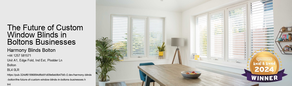 The Future of Custom Window Blinds in Boltons Businesses