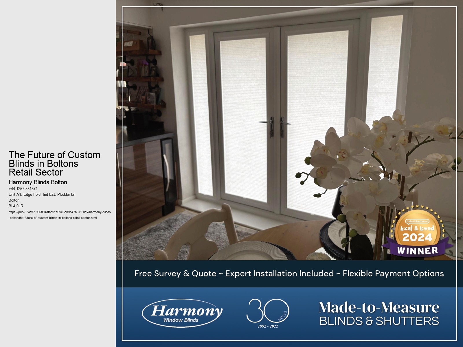 The Future of Custom Blinds in Boltons Retail Sector