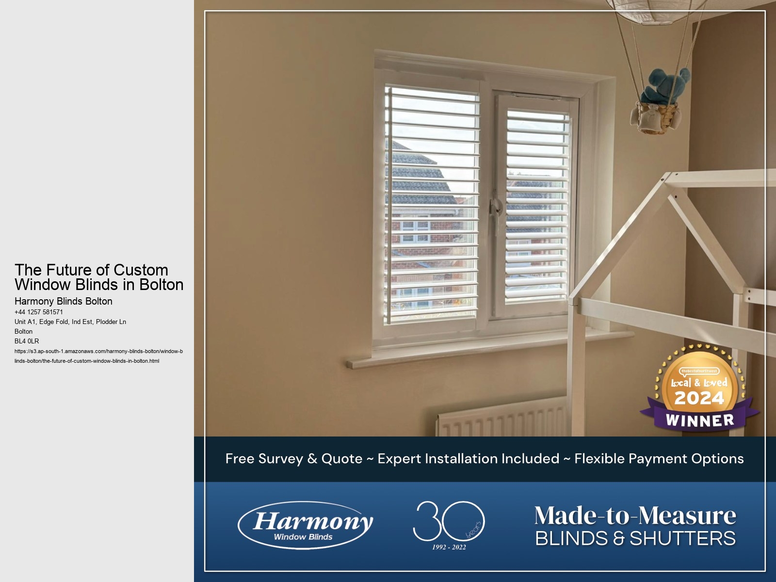 The Future of Custom Window Blinds in Bolton