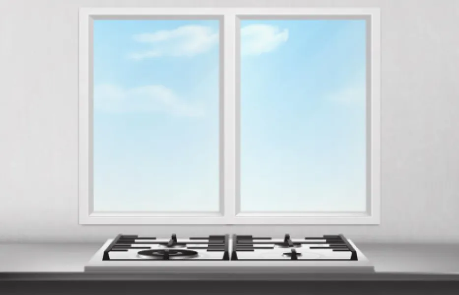 Kitchen window cleaning