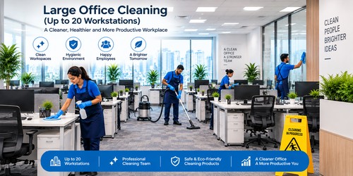 Large Office Cleaning(Upto 20 work stations)