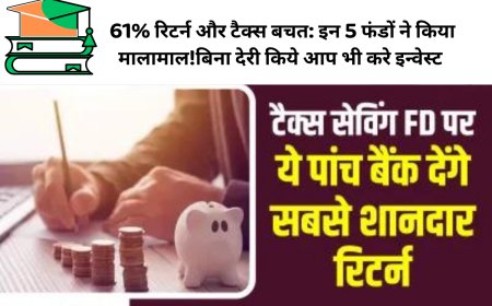 61% रिटर्न और टैक्स बचत: इन 5 फंडों ने किया मालामाल!बिना देरी किये आप भी करे इन्वेस्ट