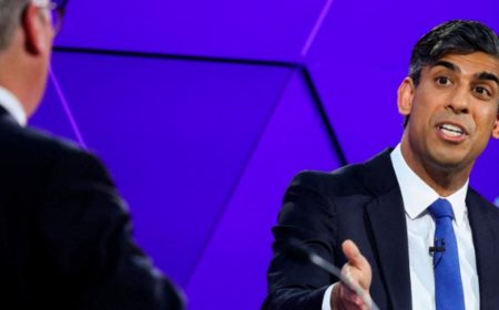 ब्रिटेन में चुनाव से पहले सुनक-स्टार्मर के बीच बहस:PM ने विपक्षी से पूछा- तालिबान से डील कर पाओगे, जनता को बेवकूफ मत समझो