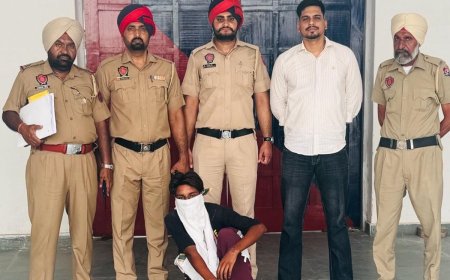 बठिंडा में एक लुटेरा गिरफ्तार, दूसरा फरार:दो दिन पहले महिला का पर्स छीनकर भागा, बच्चे के साथ जा रही थी बाजार