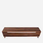 Elegant Walnut Finish Entertainment Unit for Living Room - Image 7