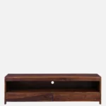 Minimalist Sheesham Wood TV Console with Open Shelf - Image 7