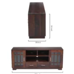 Best wooden tv unit for living room with storage - Image 9