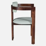 mall Sheesham Wood Arm chair In Provincial Teak Finish - Image 7