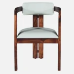mall Sheesham Wood Arm chair In Provincial Teak Finish - Image 6