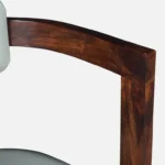 mall Sheesham Wood Arm chair In Provincial Teak Finish - Image 9