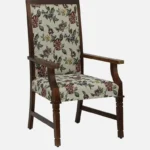 Siting Sheesham Wood Arm Chair In Provincial Teak Finish - Image 3
