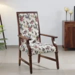 Siting Sheesham Wood Arm Chair In Provincial Teak Finish