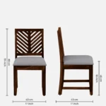 modern luxury dining table set with storage and comfortable seating - Image 4
