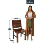 fistel Sheesham Wood 6 Seater Dining Set In Scratch Resistant Provincial Teak Finish With Bench - Image 4