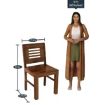 Zenvoria Sheesham Wood 6 Seater Dining Set In Scratch Resistant Provincial Teak Finish With Bench - Image 5