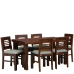 Talira Sheesham Wood 6 Seater Dining Set In Scratch Resistant Provincial Teak Finish - Image 7