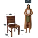 Wlora Sheesham Wood 6 Seater Dining Set In Scratch Resistant Provincial Teak Finish - Image 4