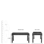 Mealora Classic 6 Seater Dining Table Set with Strong Wooden Frame and Stylish Chairs - Image 4