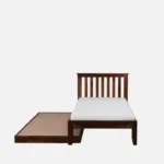 Wrvixa Minimal Sheesham Wood Single Bed Frame - Image 2