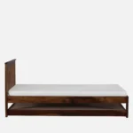 Wrvixa Minimal Sheesham Wood Single Bed Frame - Image 7
