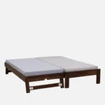Yalvora Premium Wooden Single Bed in Natural Grain Texture - Image 2
