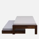 Yalvora Premium Wooden Single Bed in Natural Grain Texture - Image 4