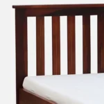 Uivora Wooden Single Bed with Elegant Look in Natural Grain Finish for Home Interiors - Image 2