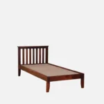 Uivora Wooden Single Bed with Elegant Look in Natural Grain Finish for Home Interiors - Image 3