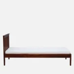 Uivora Wooden Single Bed with Elegant Look in Natural Grain Finish for Home Interiors - Image 5
