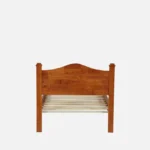 Wexora Solid Sheesham Wood Single Bed with Strong Base in Natural Finish for Home - Image 5