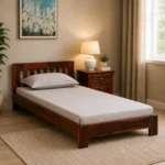 Givixa Solid Wood Single Bed with Premium Quality Frame in Warm Finish for Bedroom