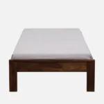 Erlina Premium Solid Wood Single Bed with Smooth Finish in Natural Tone for Bedroom - Image 3