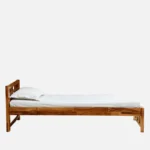 Aonlora Wooden Single Bed with Elegant Appearance and Strong Base in Natural Tone - Image 6