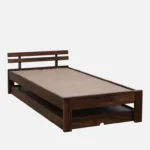 Eosmo Sage Single Bed With Box Storage In Walnut Finish - Image 10