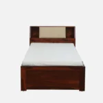 Weto Single Bed in Wenge Finish with Box Storage - Image 6
