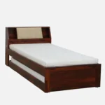 Weto Single Bed in Wenge Finish with Box Storage - Image 9