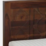 Eorten Sheesham Wood Single Bed In Provincial Teak Finish With Box Storage - Image 3