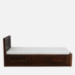 Eorten Sheesham Wood Single Bed In Provincial Teak Finish With Box Storage - Image 8