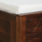 Eorten Sheesham Wood Single Bed In Provincial Teak Finish With Box Storage - Image 9