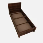 Eorten Sheesham Wood Single Bed In Provincial Teak Finish With Box Storage - Image 10