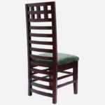 Street Teak Wood Dining Chair (Brown Green  (SET OF 2) - Image 5