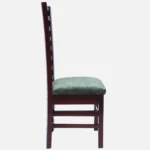 Street Teak Wood Dining Chair (Brown Green  (SET OF 2) - Image 7