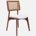 Ice Teak Wood Dining Chair In Teak Gold Finish  (SET OF 2) - Image 4