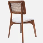 Ice Teak Wood Dining Chair In Teak Gold Finish  (SET OF 2) - Image 5